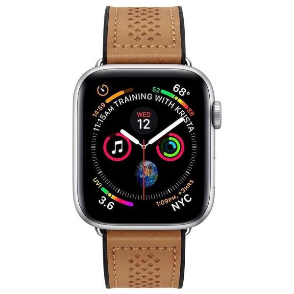 Spigen Retro Fit Armband für das Apple Watch Series 1 t/m 11 / SE / Ultra (44/45/46/49 mm) - Braun