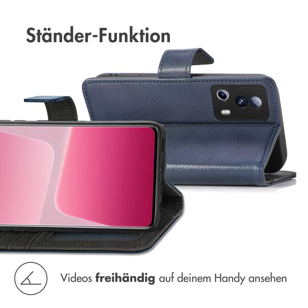 imoshion Luxuriöse Klapphülle Xiaomi 13 Lite - Dunkelblau