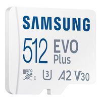 Samsung EVO Plus microSD 2024 - 512GB - Inklusive SD-Adapter - UHS-I/U3/Full HD/4K UHD