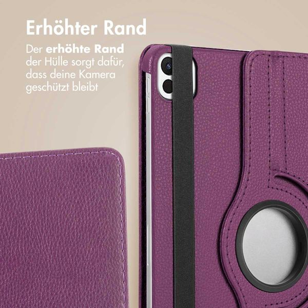 imoshion 360° drehbare Klapphülle Apple iPad Air 11 Zoll (2026) M4 / (2025) M3 / (2024) M2 / Air 5 (2022) / Air 4 (2020) / Pro 11 (2018/2020) - Violett