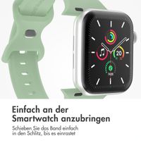 imoshion Silikonband⁺ für die Apple Watch Series 1 bis 10 / SE / Ultra (2) (44/45/46/49 mm) - Pistazie - Größe M/L