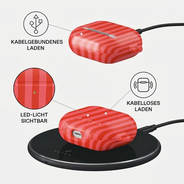Burga Hardcase Hülle  Apple AirPods 3 - Pomegranate