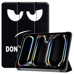 imoshion Design Trifold Klaphülle Apple iPad Pro 13 (2024) M4 - Don't touch