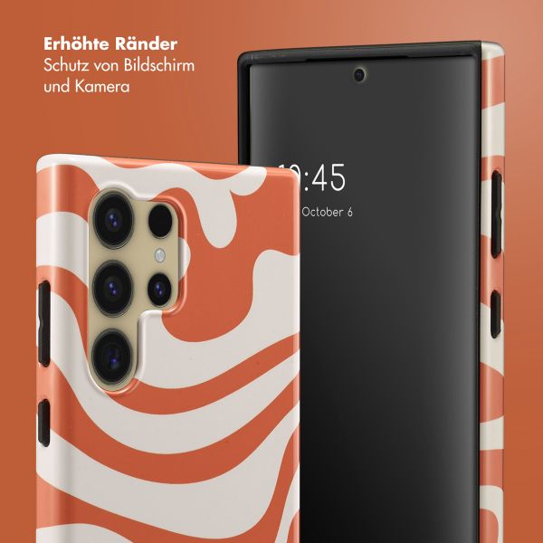 Selencia Vivid Back Cover Samsung Galaxy S24 Ultra - Dream Swirl Orange