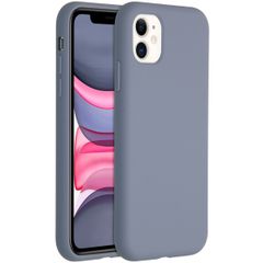 Accezz Liquid Silikoncase für das iPhone 11 - Lavender Gray