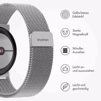 imoshion Magnetisches Milanaise Armband für Google Pixel Watch 3 / 4 (45 mm) - Silber