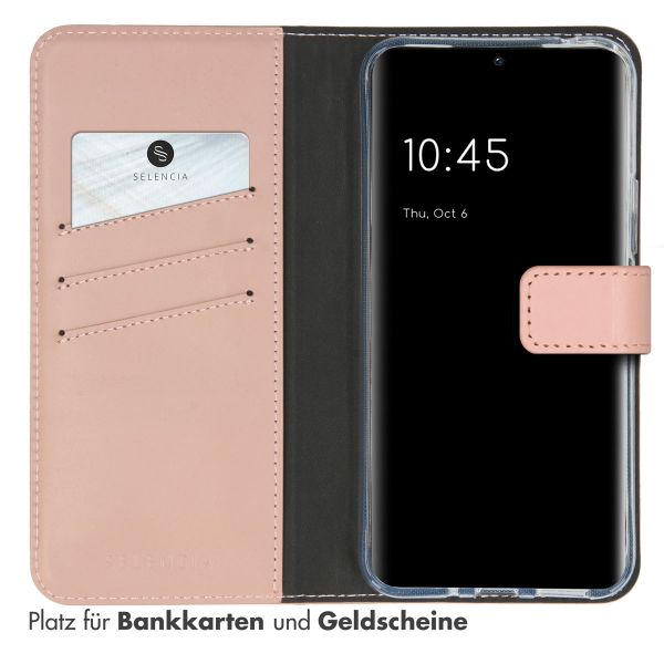 Selencia Echtleder Klapphülle Samsung Galaxy A54 (5G) - Rosa