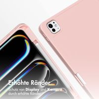 Accezz Smarte Klapphülle aus Silikon Apple iPad Pro 13 (2024) M4 - Rosa