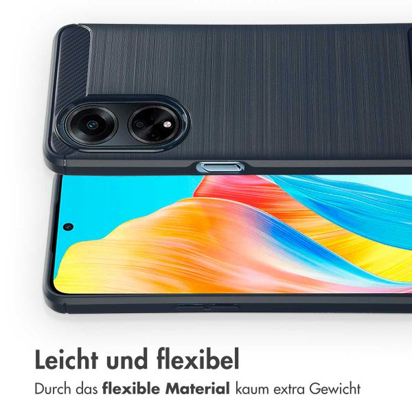 imoshion Brushed Back Cover für das Oppo A98 - Dunkelblau