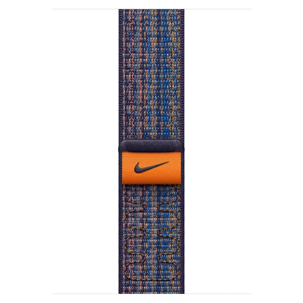 Apple Nike Sport Loop Band für die Apple Watch Series 1 bis 10 / SE / Ultra (2) (44/45/46/49 mm) - Game Royal/Orange