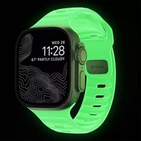 Nomad Sport Armband FKM für das  Apple Watch Series 1 t/m 11 / SE / Ultra (44/45/46/49 mm) - Glow Green