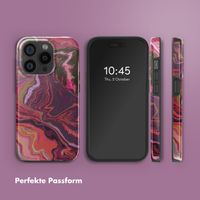 Selencia Vivid Rückabdeckung mit MagSafe Apple iPhone 15 Pro - Marble Purple