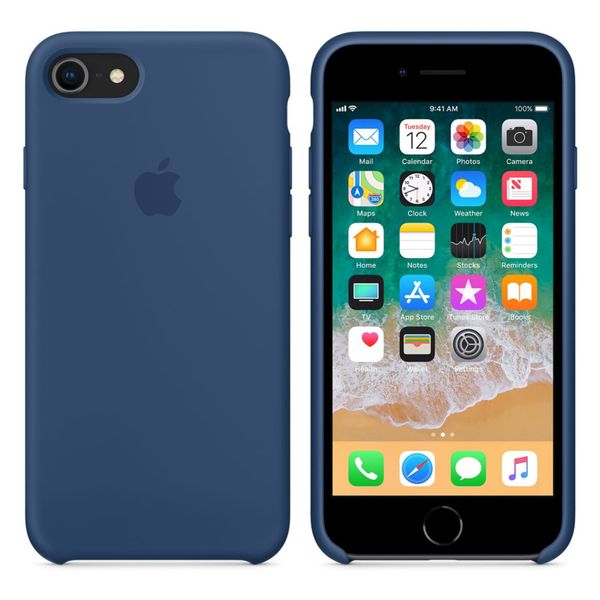 Apple Silikoncase Apple iPhone SE (2022 / 2020) / 8 / 7 - Blue Cobalt