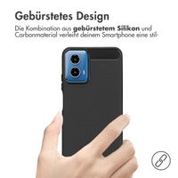 imoshion Brushed Back Cover Motorola Moto G34 - Schwarz