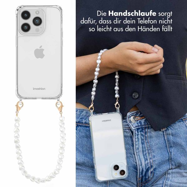 imoshion Back Cover mit Band + Armband iPhone 14 Pro Max - Perlenherzen
