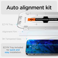 Spigen GLAStR Fit Displayschutzfolie  + Applicator 2-pack für das Apple iPhone 14 Pro Max