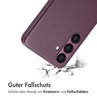 Accezz MagSafe Leather Backcover für das Samsung Galaxy S24 Plus - Heath Purple