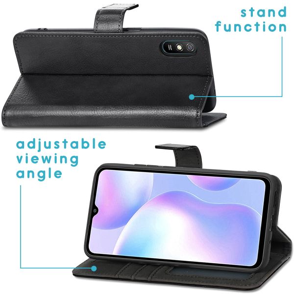 imoshion Luxuriöse Klapphülle Xiaomi Redmi 9A - Schwarz