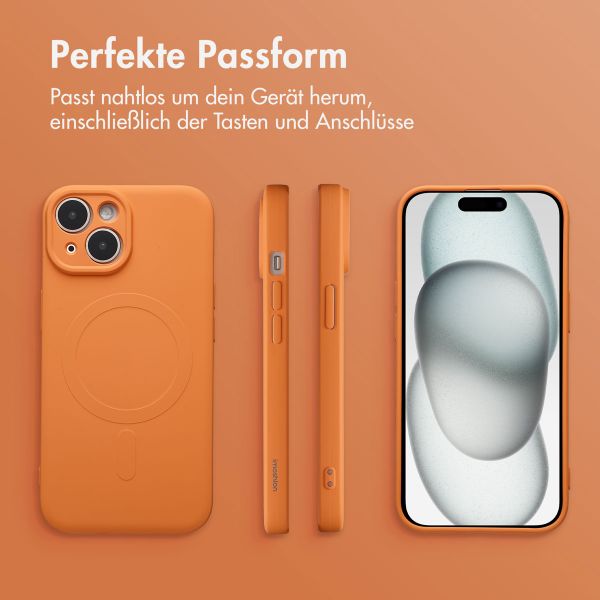 imoshion Color Back Cover mit MagSafe Apple iPhone 15 - Neon Orange