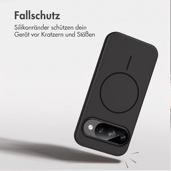 imoshion Color Backcover mit Thin MagSafe Ring Google Pixel 9 / 9 Pro - Schwarz