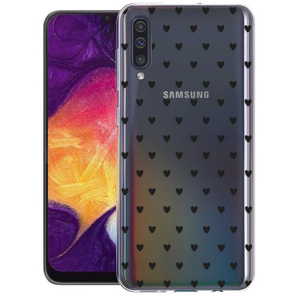 imoshion Design Hülle Samsung Galaxy A50 / A30s - Herzen - Schwarz