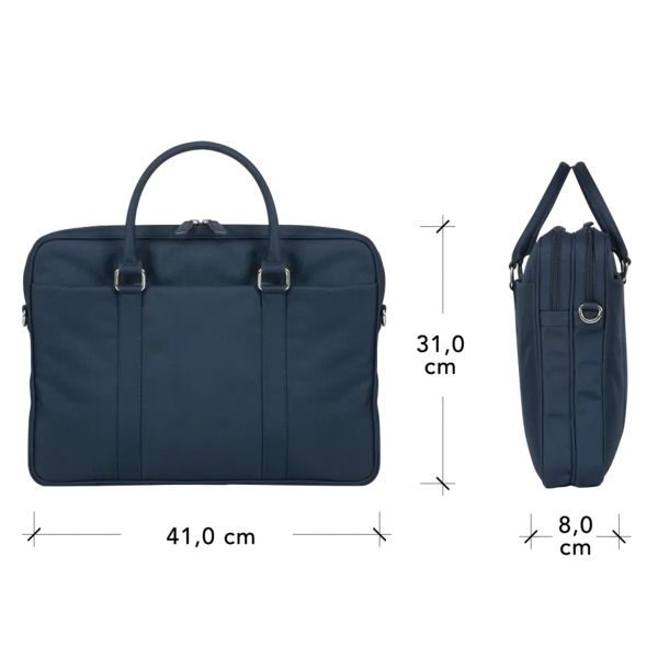 dbramante1928 Ginza Duo Pocket Laptoptasche 16 Zoll - Recyceltes Material - Blau