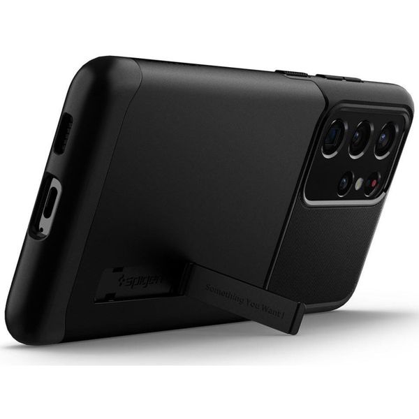 Spigen Slim Armor™ Case Schwarz für das Samsung Galaxy S21 Ultra