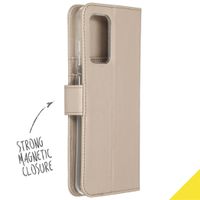 Accezz Wallet TPU Klapphülle Samsung Galaxy A72 - Gold