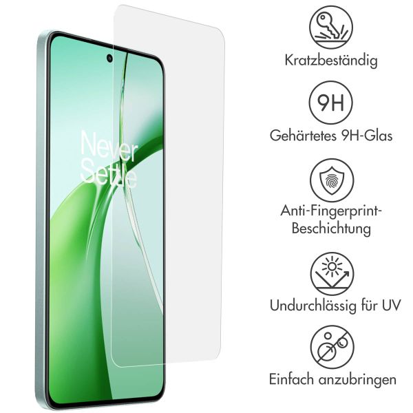 Accezz Screen Protector aus gehärtetem Glas für das OnePlus Nord CE 4 - Transparent