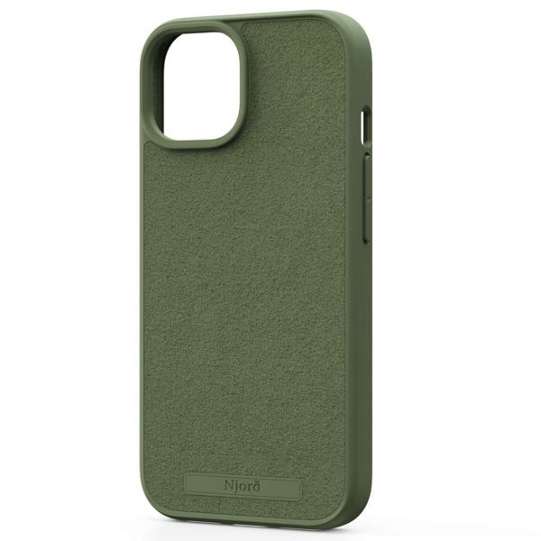 Njorð Collections Wildleder Comfort+ Case MagSafe für das iPhone 15 - Olive