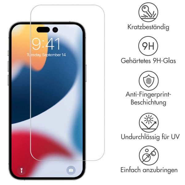 Accezz Screen Protector aus gehärtetem Glas Apple iPhone 14 Pro Max
