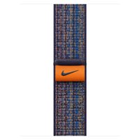 Apple Nike Sport Loop Band für die Apple Watch Series 1 bis 9 / SE (38/40/41 mm) | Series 10 (42 mm) - Game Royal/Orange