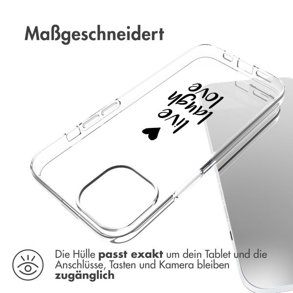 imoshion Design Hülle für das iPhone 14 - Live Laugh Love