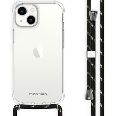 imoshion Backcover mit Band Apple iPhone 14 - Schwarz & Gold
