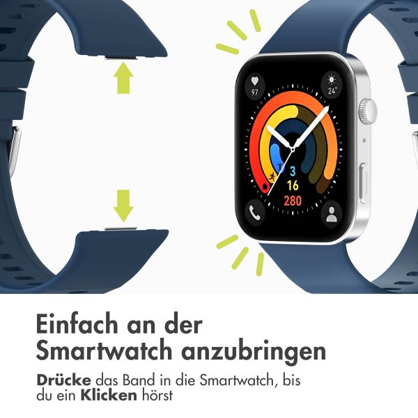 imoshion Silikonband für das  Huawei Watch Fit 3 - Blau