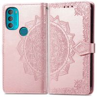 imoshion Mandala Klapphülle für das Motorola Moto G71 -  Rose Gold