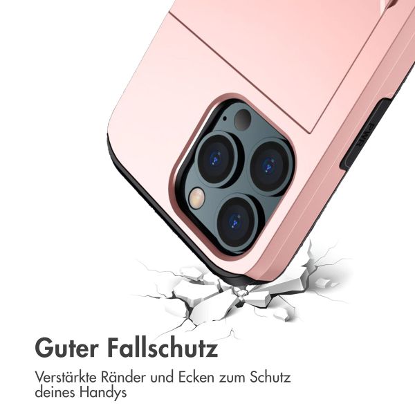 imoshion Backcover mit Kartenfach für das iPhone 14 Pro - Rose Gold