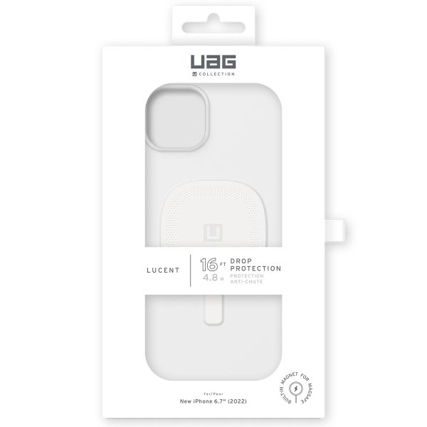 UAG Lucent 2.0 Backcover MagSafe für das iPhone 14 Plus - Marshmallow