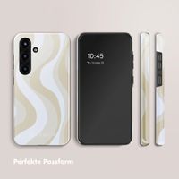 Selencia Vivid Back Cover Samsung Galaxy S25 FE - Desert Waves Beige