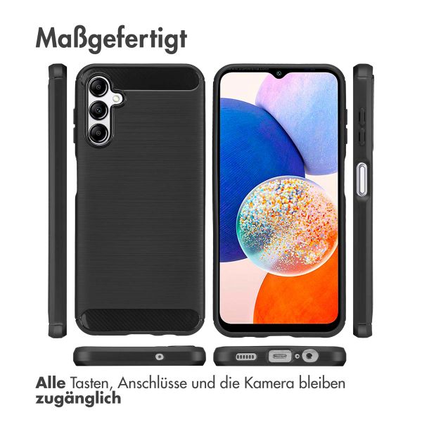 imoshion Brushed Back Cover Samsung Galaxy A14 (5G/4G) - Schwarz