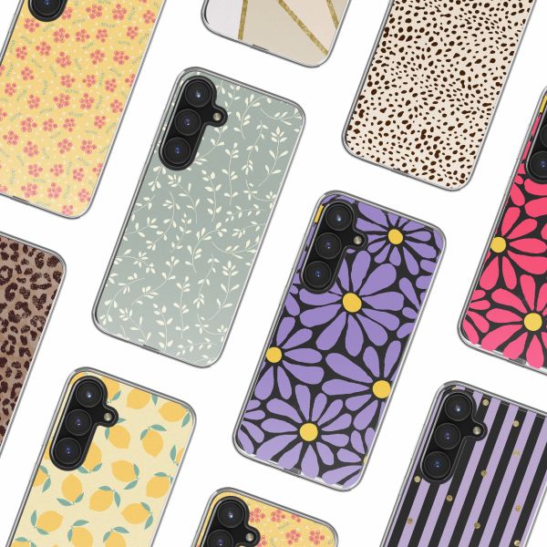 imoshion Design Hülle Samsung Galaxy S24 FE - Smoke Green Flowers