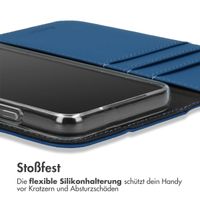 Accezz Wallet TPU Klapphülle für das iPhone 14 Pro - Dunkelblau