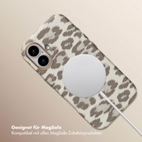 Selencia Sabi Backcover Leopardenmuster mit MagSafe Apple iPhone 16 - Soft Ivory