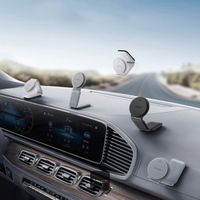 Baseus PrimeTrip Series C02 Mega Handyhalterung Auto - Magnetisch und MagSafe/Qi2 - Kabelloses Laden - Selbstklebend - Schwarz