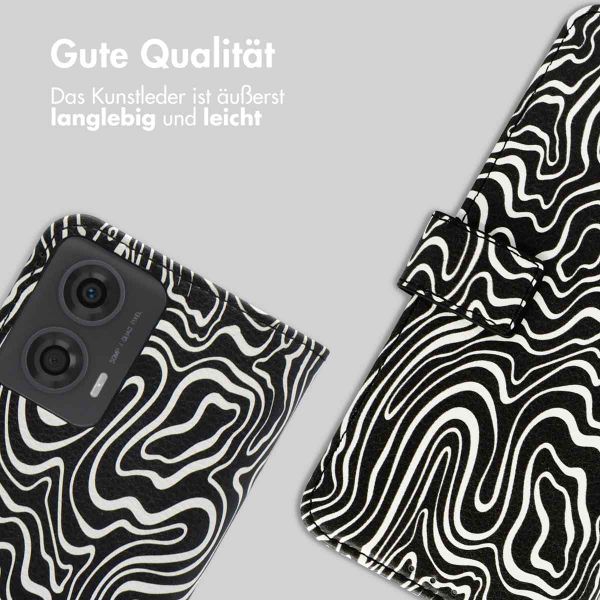 imoshion Design Klapphülle Motorola Moto G24 Power - Black And White