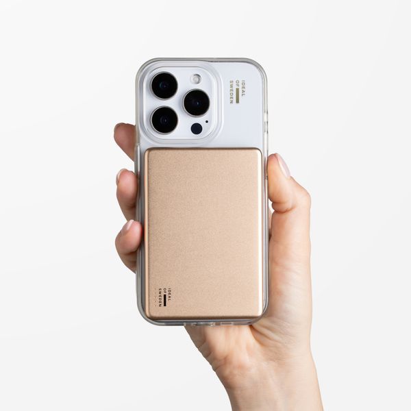 iDeal of Sweden Slim MagSafe Powerbank 5.000 mAh - Kabellose Powerbank - Gold