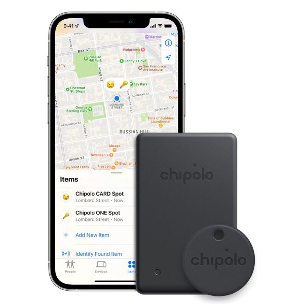 Chipolo Spot Bundle – GPS-Tracker für iOS – 3 Pack – Schwarz