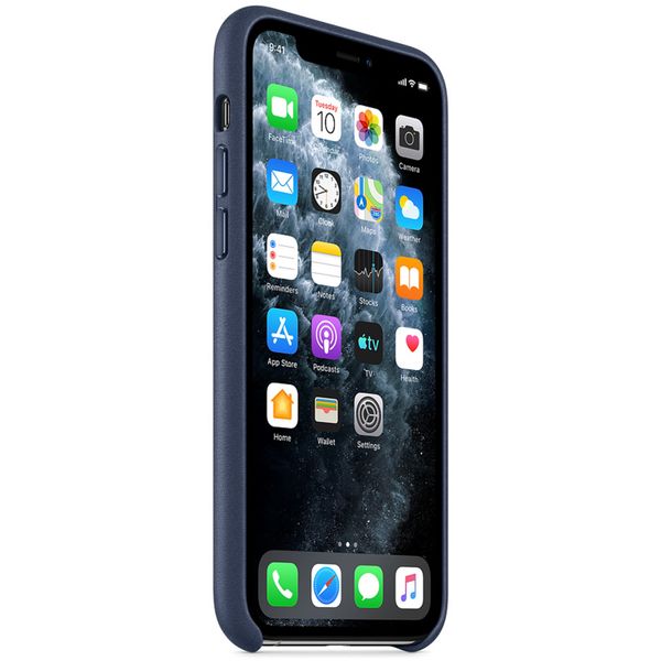 Apple Leder-Case Midnight Blue für das Apple iPhone 11 Pro
