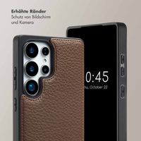 Selencia Nova HandyHülle mit Kordel und Kartenhalter Samsung Galaxy S25 Ultra - Mocha Brown