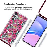 imoshion Design Hülle mit Band für das Samsung Galaxy A15 (5G/4G) - Flower Water